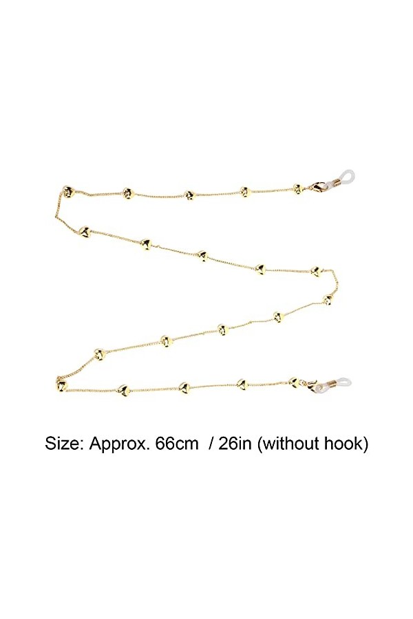 Eulbevoli Chaîne de Lunettes élégante, Branches de chaîne de Lunettes fermement Douces et légères à des Fins multifonctionnel