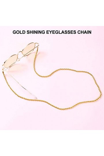 Chaîne de lunettes, porte-lunettes or brillant pour le bureau pour un usage domestique