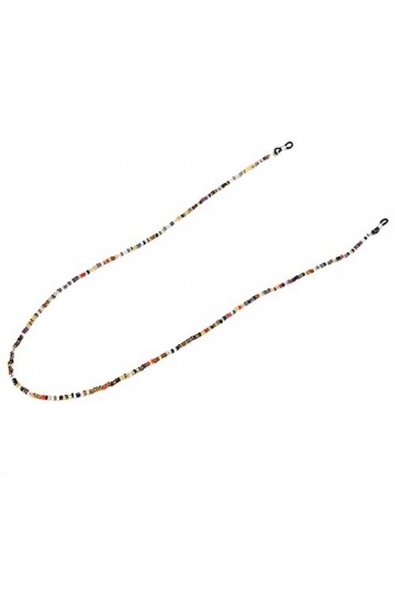 Chaîne de lunettes, sangle de lunettes en plastique avec anneaux de fixation pour lunettes