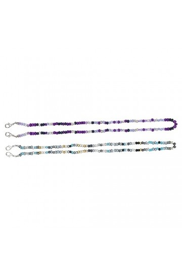 Housoutil 2 Pièces Chaîne De Masque De Lunettes Couvre-visage Tour De Cou Corde De Couverture De Visage Longe Couvre-visage A