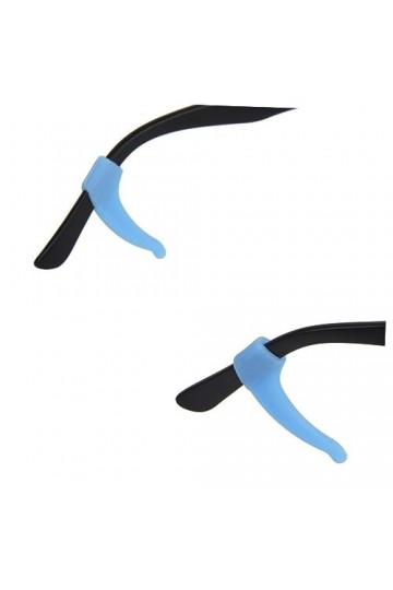 Lurrose Paire De Lunettes De Soleil Rondes Couvre-Oreilles En Silicone Lunettes Rondes Poignées DOreille De Lunettes Temple 