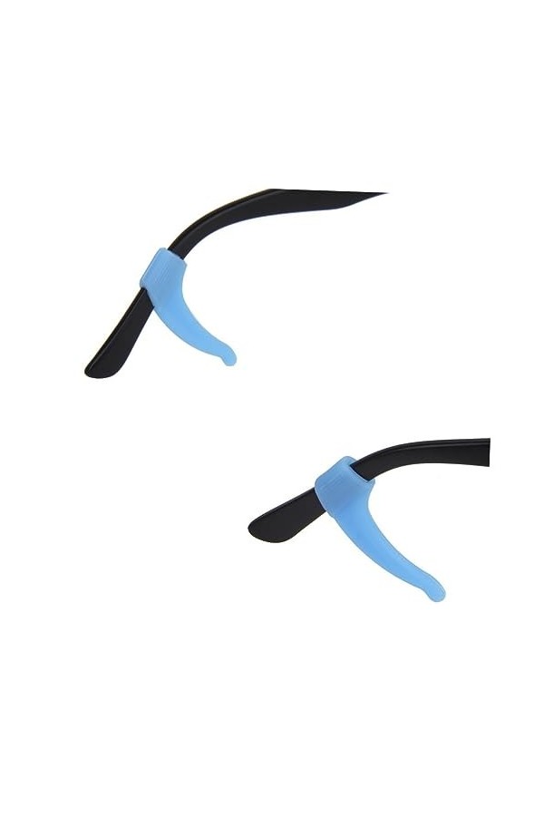 Lurrose Paire De Lunettes De Soleil Rondes Couvre-Oreilles En Silicone Lunettes Rondes Poignées DOreille De Lunettes Temple 