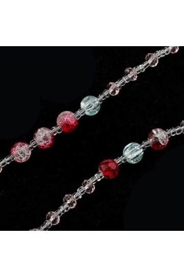 Collier avec cordon pour lunettes de soleil - Rose