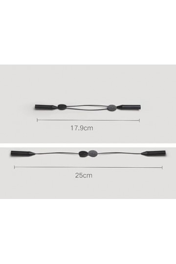 Cordon de fixation réglable pour lunettes de vue - 25 cm