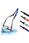 RUCUDIM Cordons à Lunettes Ajustable Flottant Sangles de Lunettes Réglables Universelles Cordon à Lunettes élastique pour Lun