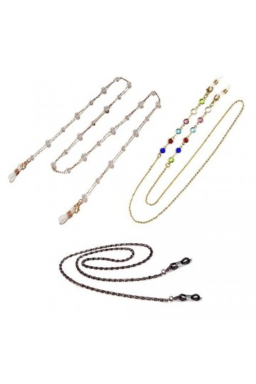 PLABBDPL 3Pcs Chaînes de Lunettes Support Cordons à Lunettes Sangle de Lunette