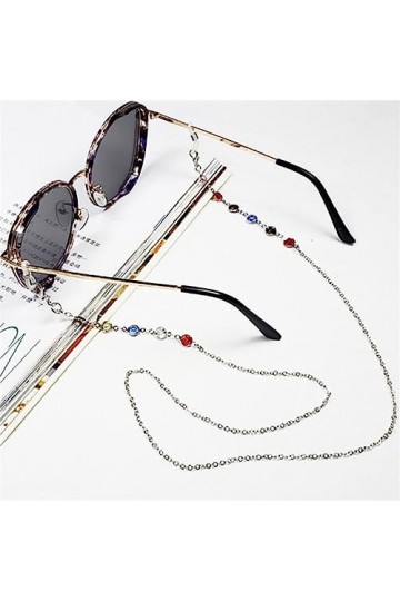 PLABBDPL 3Pcs Chaînes de Lunettes Support Cordons à Lunettes Sangle de Lunette