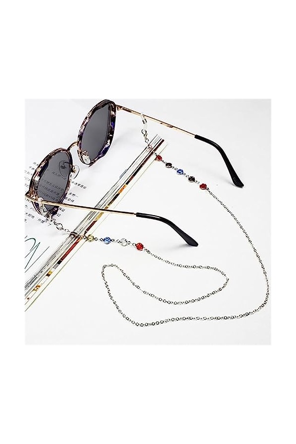 PLABBDPL 3Pcs Chaînes de Lunettes Support Cordons à Lunettes Sangle de Lunette