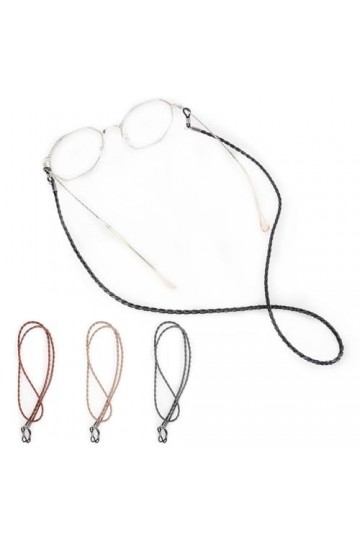 RUCUDIM Cordon Lunettes 4 Pièces 70 cm Cordon Lunette, Cuir PU Chaine pour Lunette, Universels Chaîne Lunettes de Soleil pour