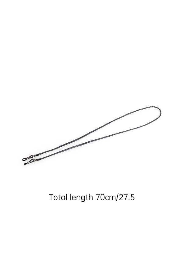 RUCUDIM Cordon Lunettes 4 Pièces 70 cm Cordon Lunette, Cuir PU Chaine pour Lunette, Universels Chaîne Lunettes de Soleil pour