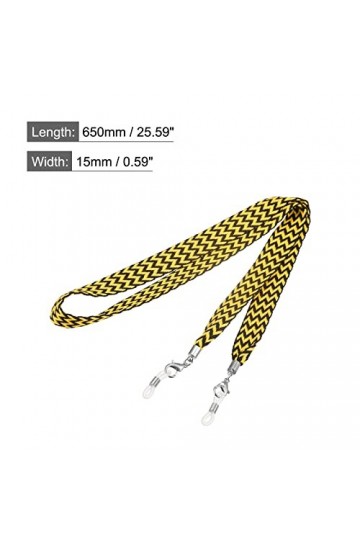 sourcing map Lunettes Titulaire Sangle Cordon, 26" Lunettes Soleil Ficelle Sangle Autour Cou Lunettes Chaîne Chapeau Sangle C