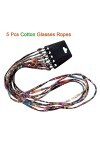 Lahviuu Cordon Lunettes,5 pcs Chaîne Cordon Lunette Porte Lunettes Corde de Lunettes Réglable Universel,pour Femmes Hommes Da