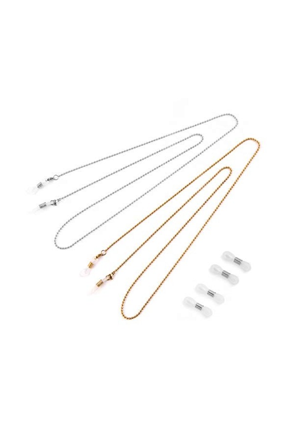 Eli-time Chaîne de Lunettes Femmes Perlée, Cordon Lunettes pour Femmes et Hommes pour Lunettes/Lunettes de soleil/Lunettes de