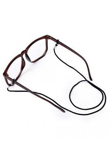 OULII Cordon à Lunettes Chaînes à Lunettes Porte-Lunettes en Nylon Noir 12 Pièces