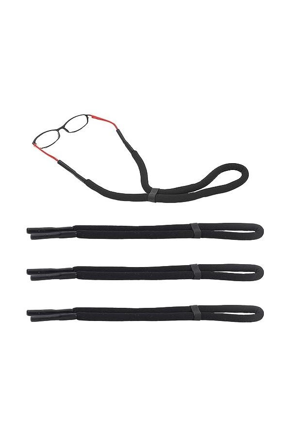 WKRTDY Lot de 3 Cordons à Lunettes Flottants pour Sports Nautiques - Élastiques, mode couleur et Visibles en Toutes Condition