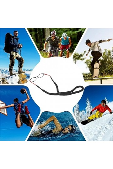 WKRTDY Lot de 3 Cordons à Lunettes Flottants pour Sports Nautiques - Élastiques, mode couleur et Visibles en Toutes Condition