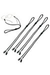 EODKSE Cordon Lunettes Corde à Lunettes, 4Pcs Réglable Universel Attaches Lunettes Sangles PU Lunettes Chaîne Ficelle Titulai