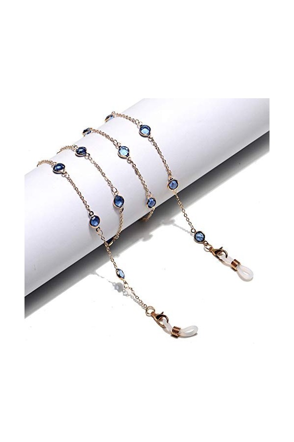 Fauhsto Chaînes de Lunettes Cordon Lunettes Femme Élégant Retenue de Lunettes Perles Support de Sangle de Lunettes