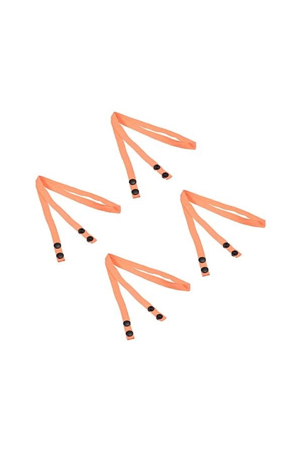 sourcing map Lunettes Support Sangle Cordon, 4Pcs 24" Lunettes Soleil Ficelle Sangle Autour Cou Lunettes Chaîne Chapeau Sangl