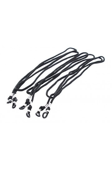 rainbow safety Lot de 3&nbsp;Cordons&nbsp;pour Lunettes de Lecture Sport Soleil RG003 SET Noir