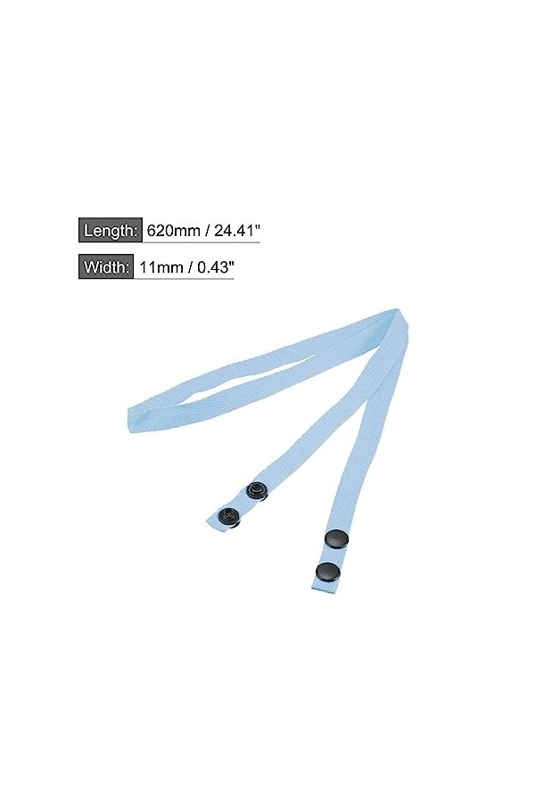 sourcing map Lunettes Support Sangle Cordon, 4Pcs 24" Lunettes Soleil Ficelle Sangle Autour Cou Lunettes Chaîne Chapeau Sangl
