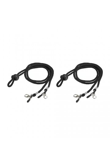 QUARKZMAN Lunettes Porte Sangle Cordon, 2pcs 33" Lunettes Soleil Ficelle Sangle Autour Cou Lunettes Sangle Chaîne Chapeau San