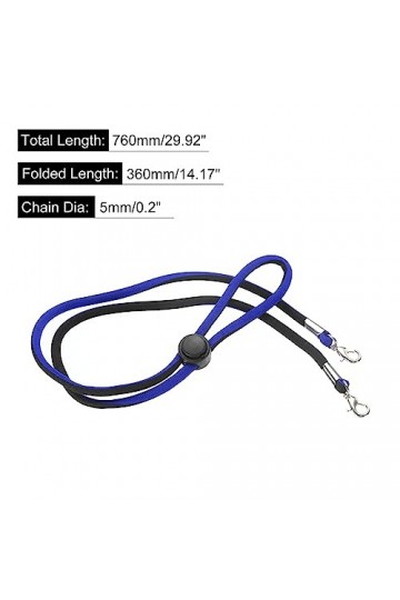 QUARKZMAN Lunettes Porte Sangle Cordon, 2pcs 28" Lunettes Soleil Ficelle Sangle Autour Cou Lunettes Sangle Chaîne Chapeau San