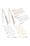 LIPIODOL 6 Pièces Chaîne de support pour Cordon de Lunettes en métal Porte-Sangle de Lunettes de Soleil Antidérapant Collier 