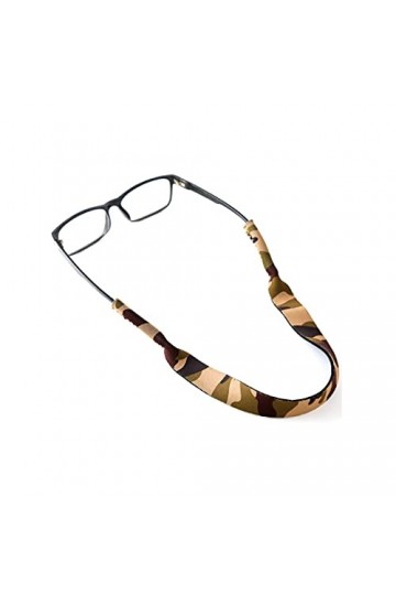 Greyoe Cordon pour lunettes, Cordons à Lunettes, 4 Pièces Camouflage Antidérapant Corde Élastique Lunettes Sangle de Fixation