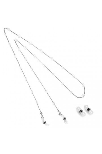 Eli-time Chaîne Lunettes Femmes Perles, Chaîne Lunettes pour Femmes Convient aux lunettes/lunettes de soleil/lunettes de lect