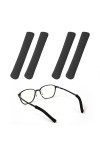 BOXOB Lot de 4 Embouts pour Branches de Lunettes, Mise à Niveau en Tissu de Coton Doux à Tricoter Coussinets Antidérapants po