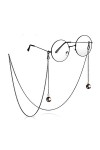 Chaîne de lunettes pour homme et femme - Sangle de lunettes de soleil - Cordon anti-perte - Sangle de lunettes pour fixation 