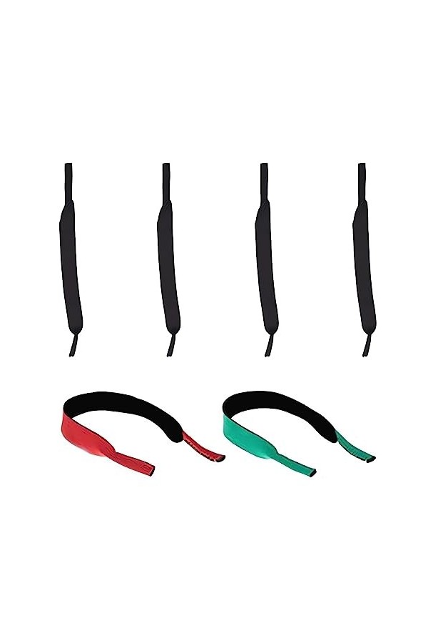 Fezf Ensemble De Sangles De Lunettes 6pcs, Cordon Lunettes Enfant，Cordon Lunettes Sport，Cordon Lunette，Sangles De Lunettes Él