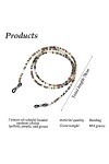 Chaîne De Lunettes 3PCS, Chaîne De Lunettes Colorées, Chaîne De Lunettes Avec Boucle Anneau, Chaîne De Lunettes Perlées, Conv