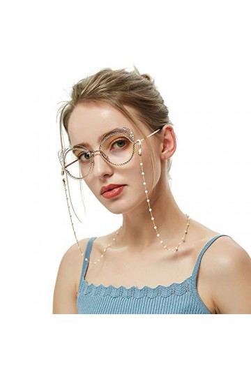 Chaîne de Lunettes en Acier Inoxydable,2 Pièces Cordon de Lunettes de Lecture Porte-Lunettes de Lanière pour Hommes Femmes O