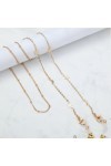 Lunettes Chaîne Pour Femmes Lunettes De Sangle De Sangle De Lecture Cordons De Verre Lonyard Metal Eyewear Chains Collier Acc