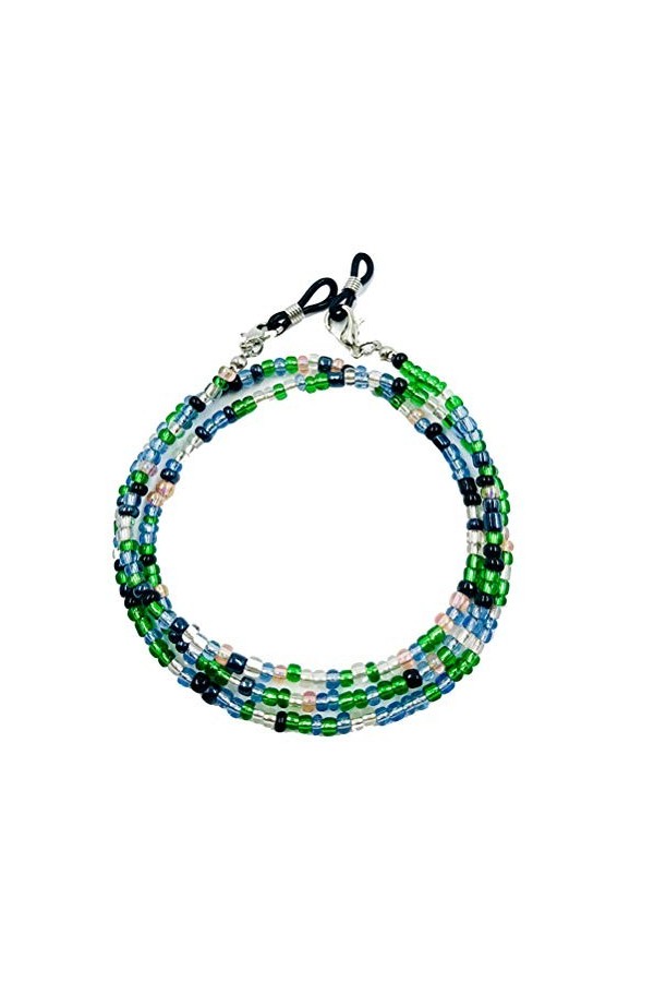 Koowaa Chaîne de Lunettes perlée, Supports de chaînes de Lunettes Lunettes antidérapantes Cordon de Cou Lunettes de Soleil Sa