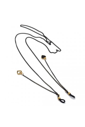 Felenny Chaîne de lunettes de vue pour homme et femme, cœur, 75cm/29.5