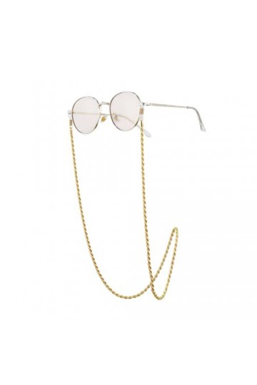 FOTABPYTI Chaîne de lunettes, chaîne de lunettes de soleil brillante antidérapante, pour femme de fête