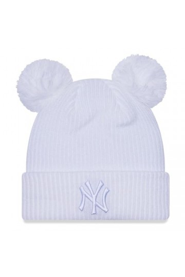 New Era Femme Bonnet dhiver Bobble Beanie - NY Yankees