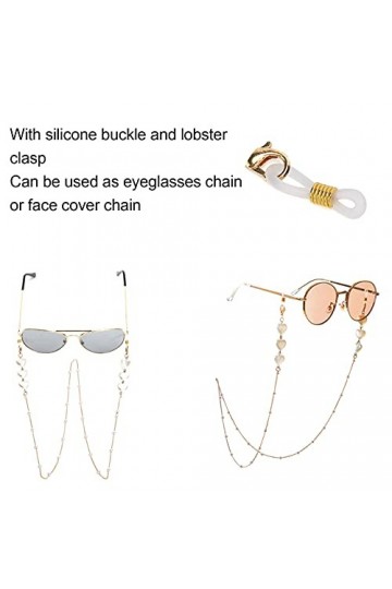 Chaîne de lunettes, chaîne de couvre-visage Résistant à lusure Robuste pour la décoration de lunettes