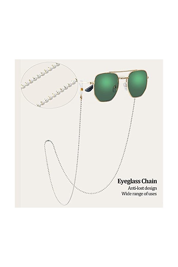 Chaîne de Lunettes, Sangle de Lunettes de Soleil Autour du Cou en Alliage Anti-Perte pour lextérieur