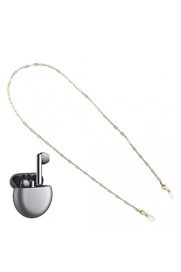 optimism Chaîne découteurs sport, chaîne en métal anti-perte pour écouteurs, Accessoires cordes sport portables, cordon cou 