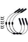 Guindxan Lot de 3 sangles de lunettes réglables universelles + 6 embouts pour lunettes