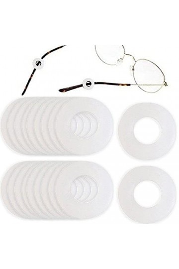 Wudaizhi 10 paires dembouts de branches de lunettes rondes, manchon de rétention de lunettes anti-dérapant, prévention des c