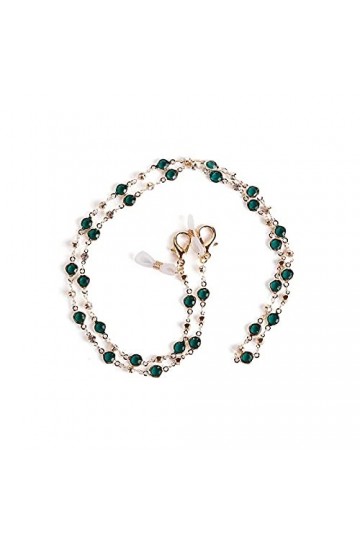 PINGHE Lanière de lunettes de soleil amovible élégante en cristal pour lunettes de soleil, chaîne de retenue de lunettes de l