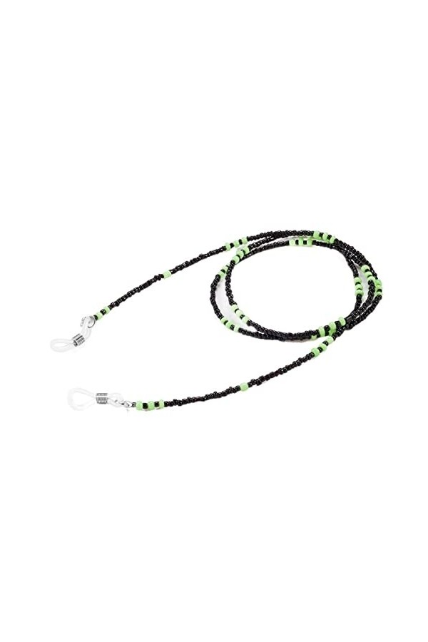 XTYPE Chaînes de lunettes pour femmes rétro perles autour du cou élégant chaîne à œil cordon de lunettes couleur : vert, tai