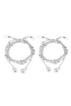 Folpus 2 Pièces Chaîne En Métal de Retenue de Lunettes or/argent , Collier de Perles Vintage pour Lunettes de Soleil et Cord