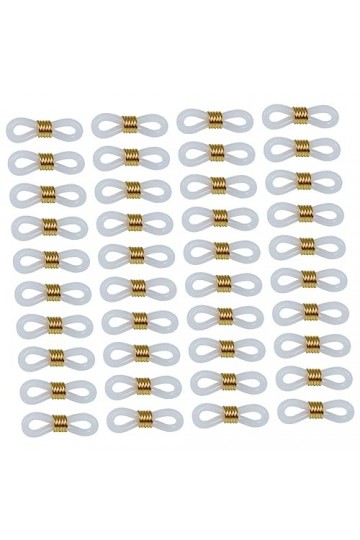 SEWACC 100 Pièces Retenue Des Extrémités En Caoutchouc Support De Connecteur De Retenue Boucles De Chaîne De Lunettes Support