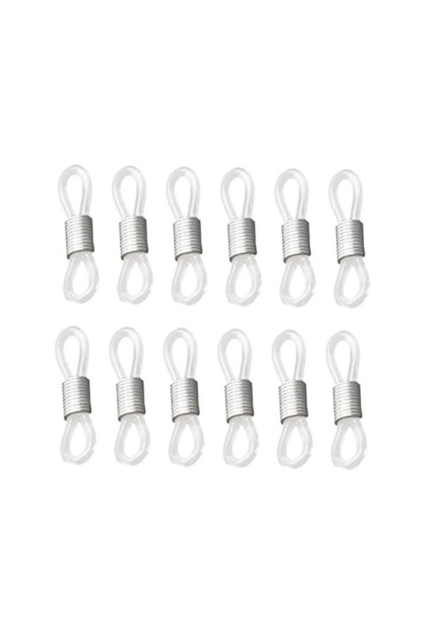 OSALADI 25 Pièces Boucles Porte-lunettes Boucles De Chaîne De Lunettes Connecteurs Dextrémité De Lunettes Accessoires Extrémi